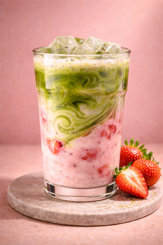 Mix and Match: Iced Matcha Strawberry