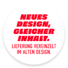 Neues Design, gleicher Inhalt 