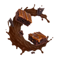 Dark Chocolate Caramel Brownie / 12 x 2x25g (UK)